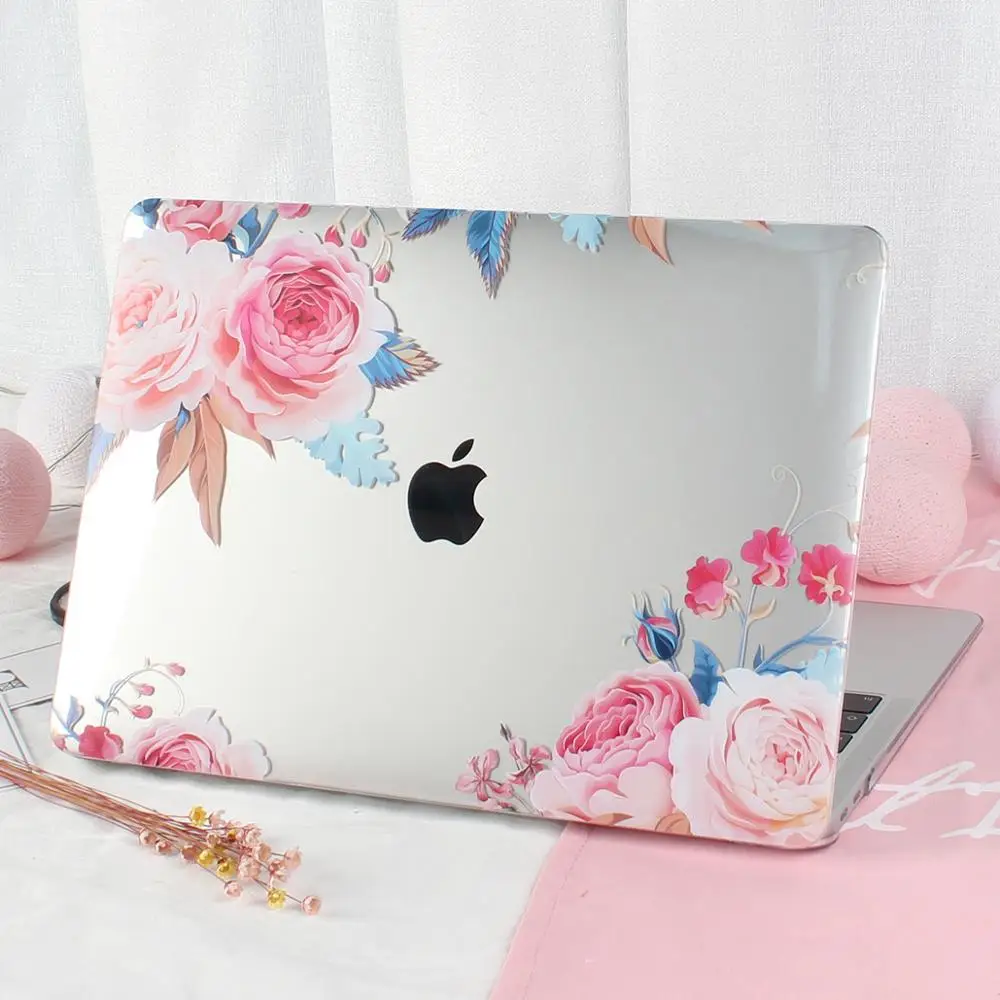 Цветочный чехол для ноутбука Macbook Air 11 13 3 2020 A2338 жесткий пластиковый macbook New Pro 15 A2251