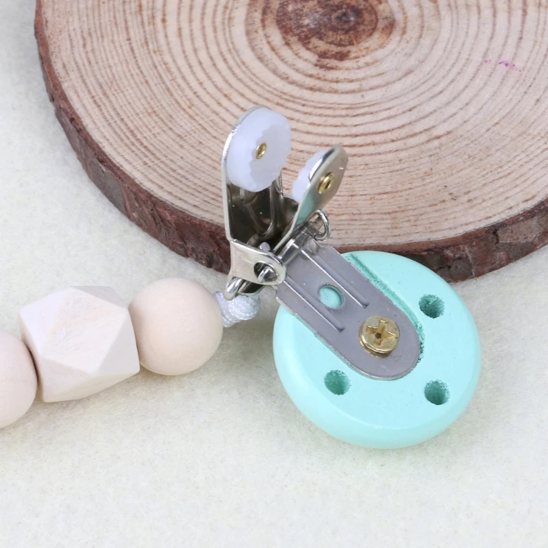 Карамельный цвет детский успокоитель цепи держатель древесины силиконовые