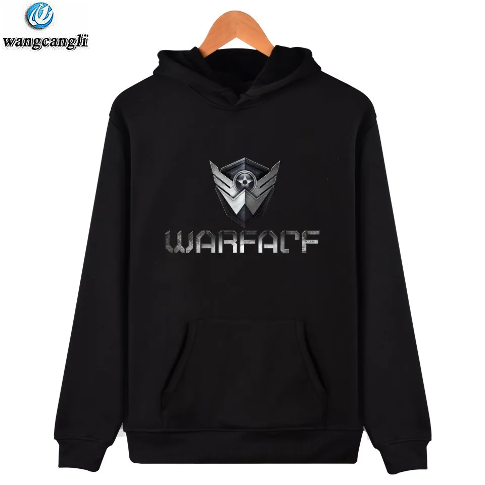 Худи для геймеров с надписью WARFACE Мужская/Женская хлопковая толстовка длинным