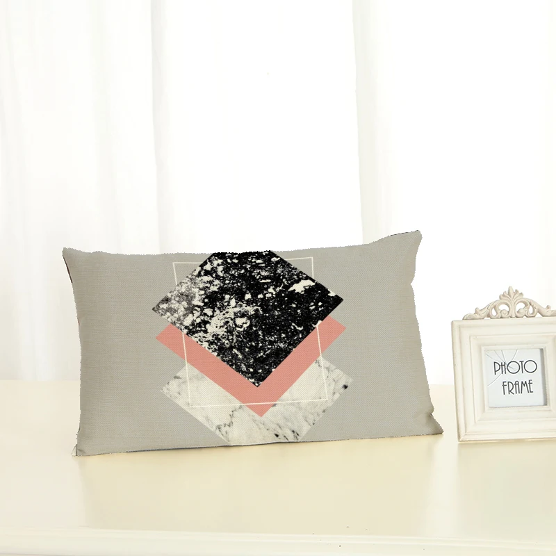 Персонализированные с геометрическим узором Чехлы для подушек Мода творчество