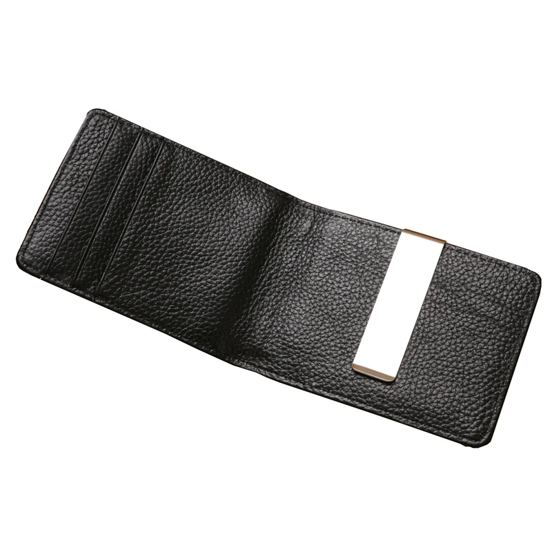 Новый 2017 Мода Марка JINBAOLAI Мужчины Кожаный Кошелек Зажим Для Денег Тонкий Передний