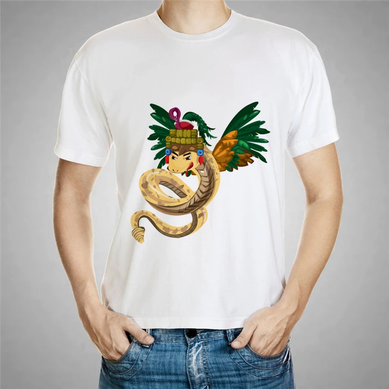 Новинка летние мужские футболки с персонализированным принтом животных белая