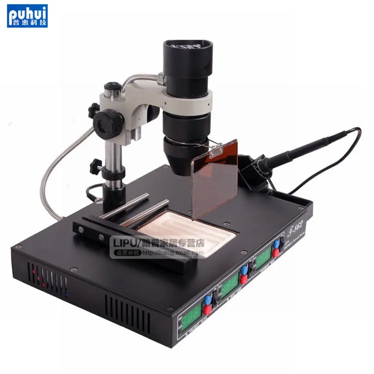Паяльная станция PUHUI T862 IRDA, инфракрасная паяльная машина Bga SMD SMT, станция для распайки