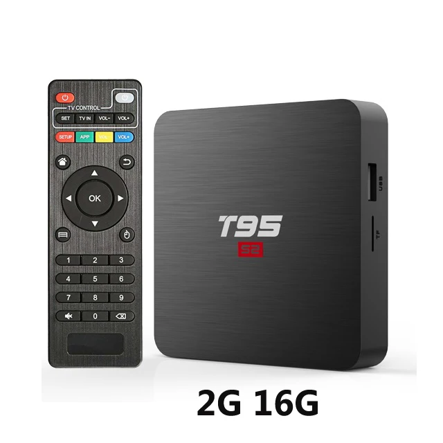 ТВ-бокс Wechip T95 S2 Android 7,1 OS Smart tv BOX 2 Гб 16 Гб четырехъядерный процессор Amlogic S905W 2,4 ГГц WiFi телеприставка 1 ГБ 8 ГБ T95S2 плеер - Цвет: 2G 16G