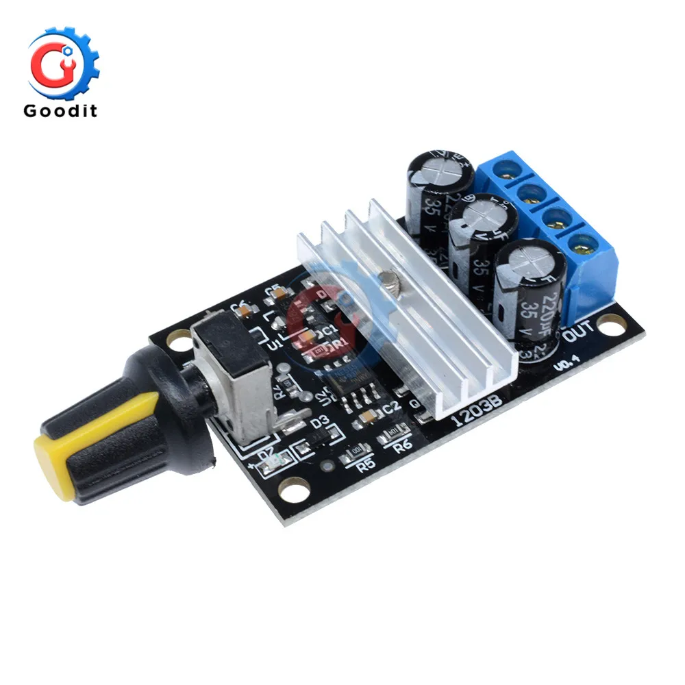PWM 6V 28V 3A Φ регулятор Регулируемый переключатель управления скоростью вентилятор