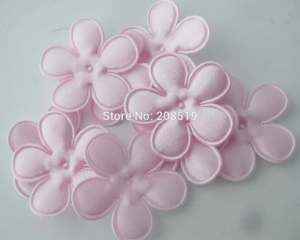04 pink 35mm PANVNE модные цветочные патчи для украшения ремесла 35 мм мягкий цветочный Войлок 200 шт 15 цветов на выбор - Цвет: 04 pink 35mm