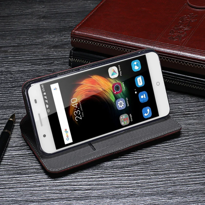 Кожаный защитный чехол-книжка iTien для ZTE Blade A610 Plus A0620 из ТПУ и силикона | Мобильные