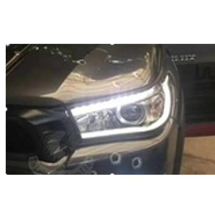 Новый продукт hilux пикап светодиодные передние фары Крышка для toyota REVO ROCCO 2015 2019