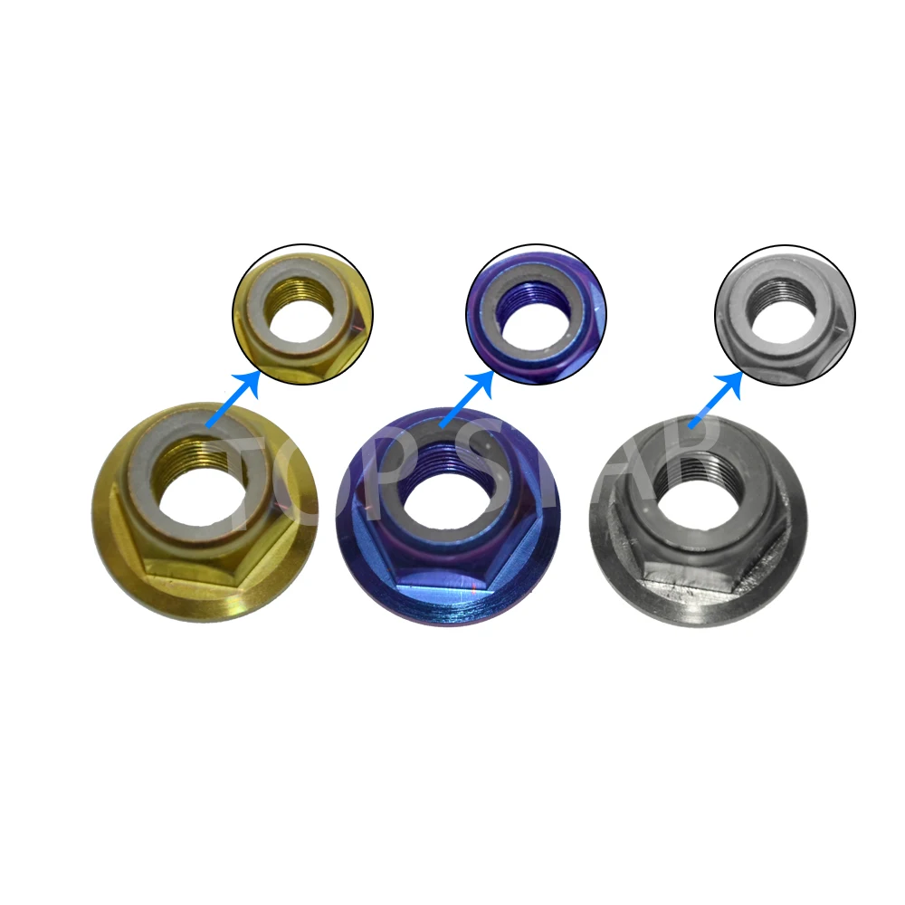 

10pcs Gr5 M6 M8 M10 Titanium Flange Hex Nut DIN6926