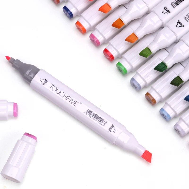 TouchFIVE 30/40/60/80Color Art Marker Set Alcohol Based Dual Tips Sketch Pen for Artist Design Drawing Comic Supplies | Канцтовары для