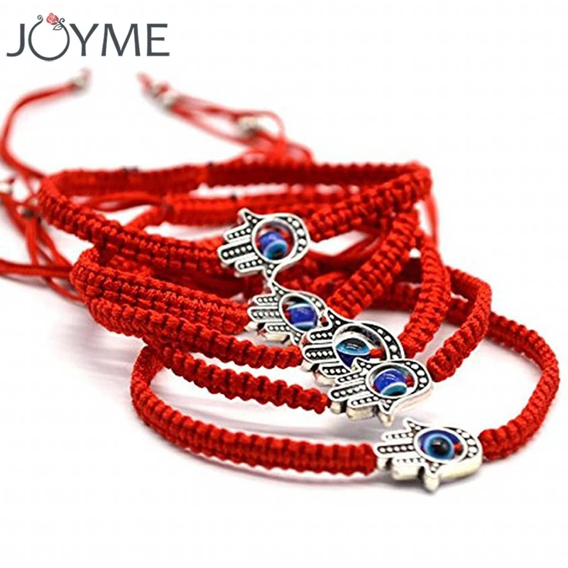 Плетеная веревка ручной работы браслет на удачу красная сглаза амулетные