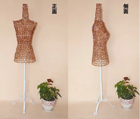 Реквизит Tieyi из кованого железа, Женская Полу-длинная витрина для одежды, железная стойка для моделей, стойка для женской одежды, манекены