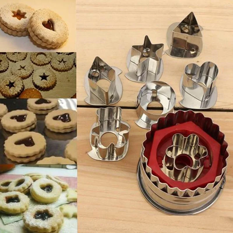 7 шт. резак для печенья дома DIY формы торта модные kurabiye kaliplari торт cortadores de biscoito