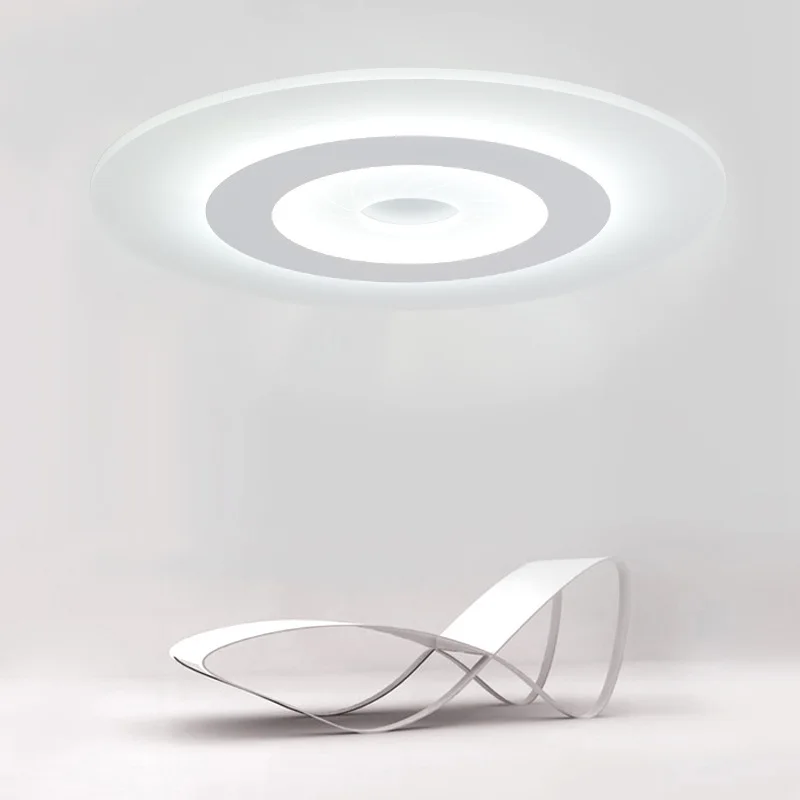 Nordic Simple Round Acrylic Led Ceiling Lights Lustre PMMA Bedroom Dimmable Lamp Novelty Lighting Light IY108224 | Освещение