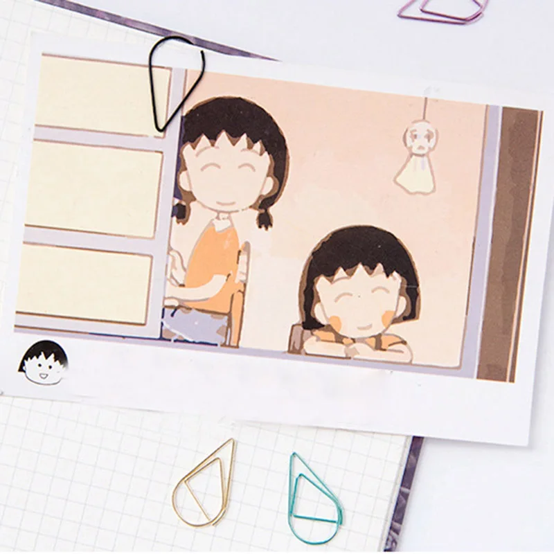 50 шт./партия Мини Kawaii розовый золотистый серебристый металлический закладок