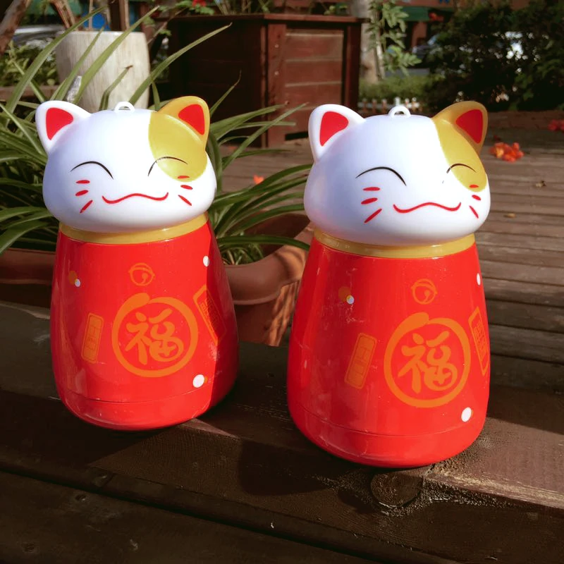 OUSSIRRO Luky Cat карамельный цвет 304 нержавеющая сталь термос чайная чашка с креативной крышкой кофе сок термос чашка