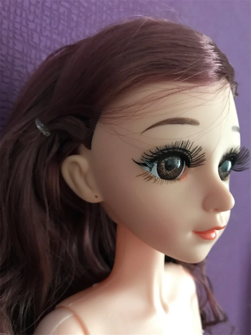 1/3 60 см 21 подвижная шарнирная кукла игрушка Сделай Сам женское обнаженное тело 3D Глаза Ресницы парик голова кукла для девочек игрушки подарок