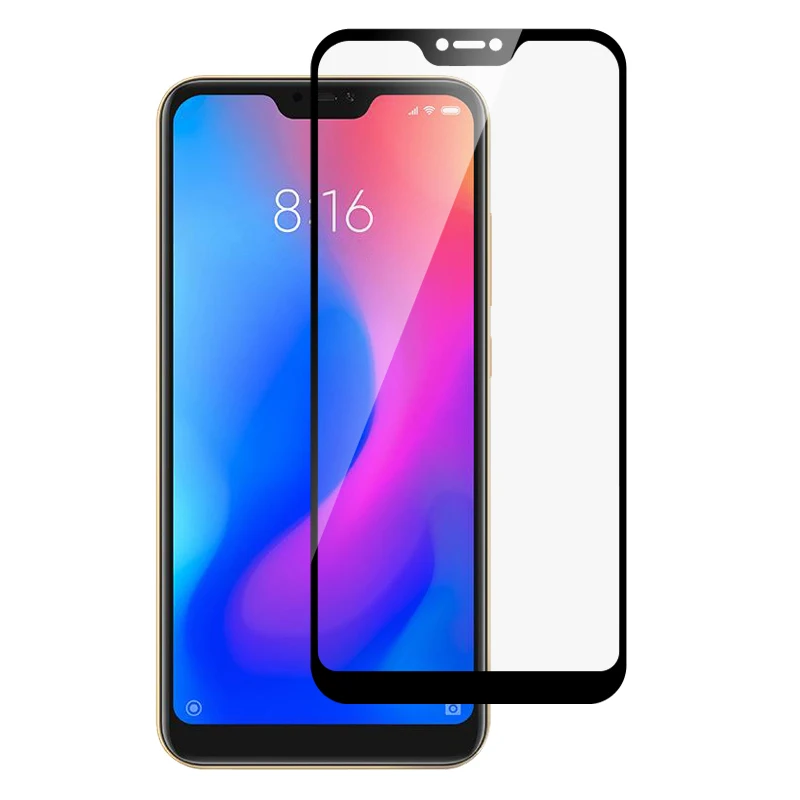 Защитное стекло с полной проклейкой закаленное для Xiaomi Mi 8 Lite Защитная пленка
