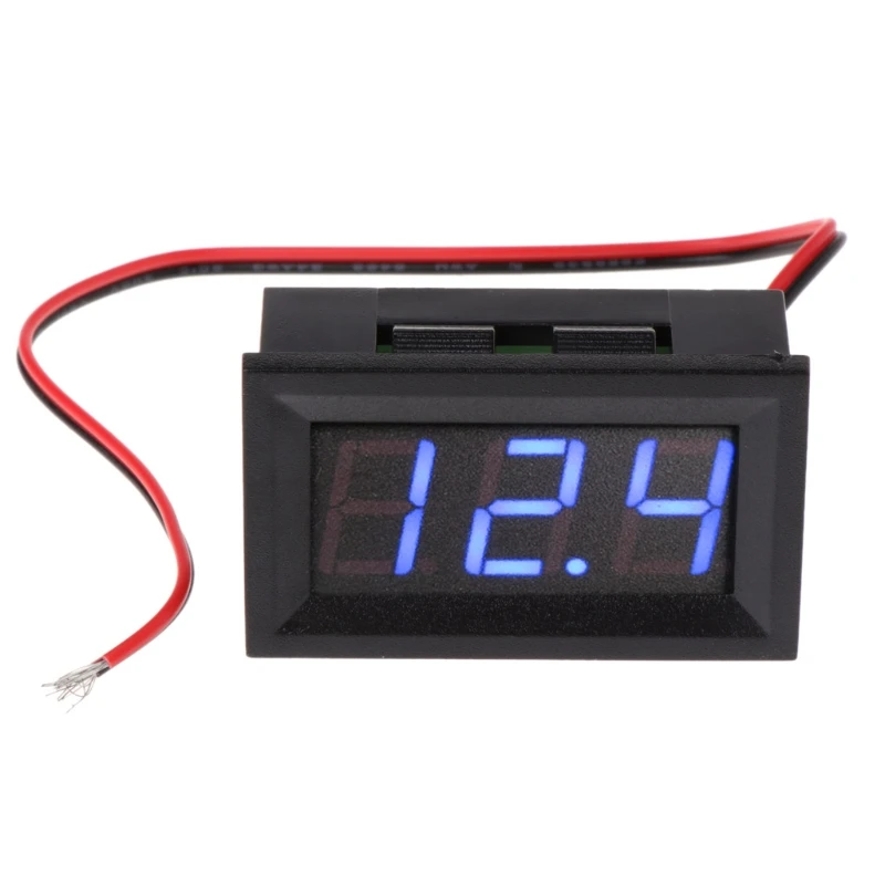 DC 4,5 V-30 V Цифровой вольтметр 0,5" светодиодный 2-провода Напряжение вольтметр Панель датчик
