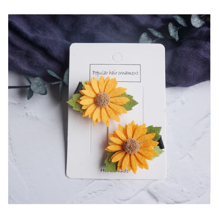 Заколки для волос в виде ромашек модные эластичные резинки с цветами аксессуары