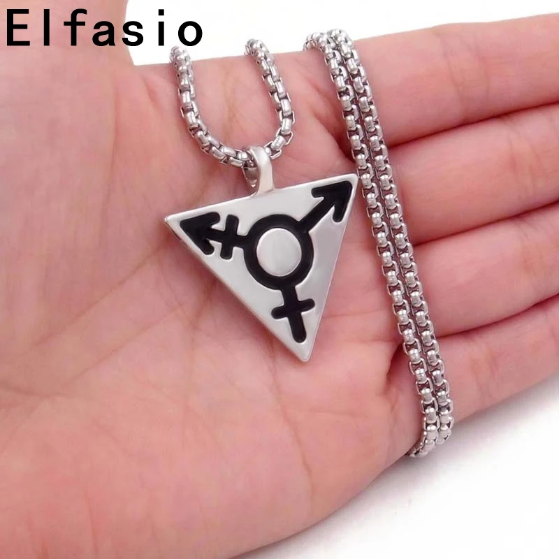 Цепочка с подвеской для бисексуалов 18-30 дюймов из нержавеющей стали