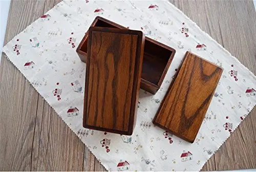 Экологичный Ланч бокс в японском стиле миска из натурального дерева коричневого