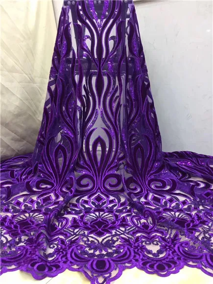 Новейшая африканская кружевная ткань 2018 высокое качество Винный Цвет