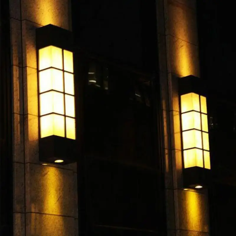 Фото Современный вертикальный Мраморный Садовый светильник водонепроницаемые