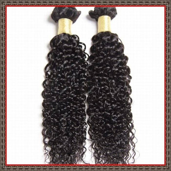 3 шт./лот 100% человеческие волосы сотка необработанные девственница вьющиеся