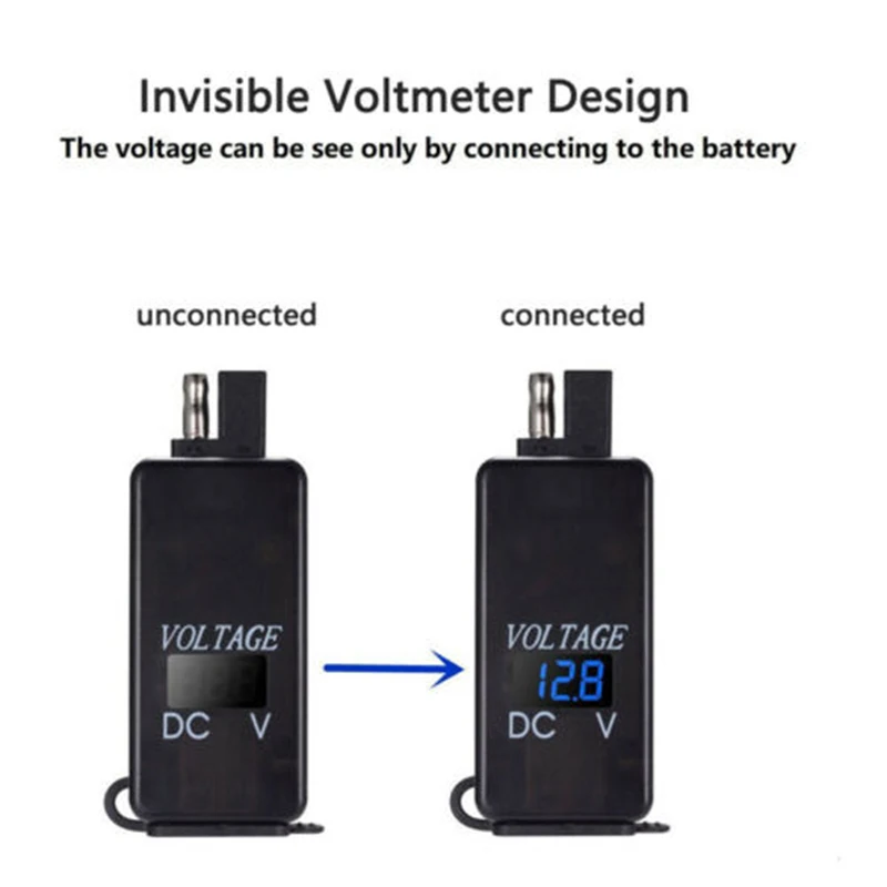 12V мотоцикл SAE к USB двойной порт зарядное устройство кабель адаптер Встроенный предохранитель водонепроницаемый