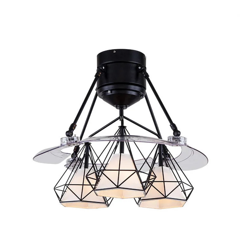 Светодиодный потолочный вентилятор с подсветкой простой светильник для спальни