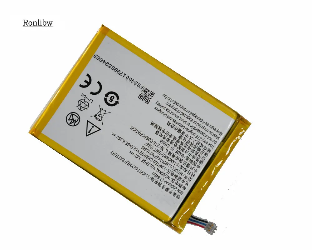 Аккумулятор Ronlibw Li3820T43P3h715345 сменный для ZTE Grand S Flex MF910 MF910S MF910L MF920 MF920S MF920W с