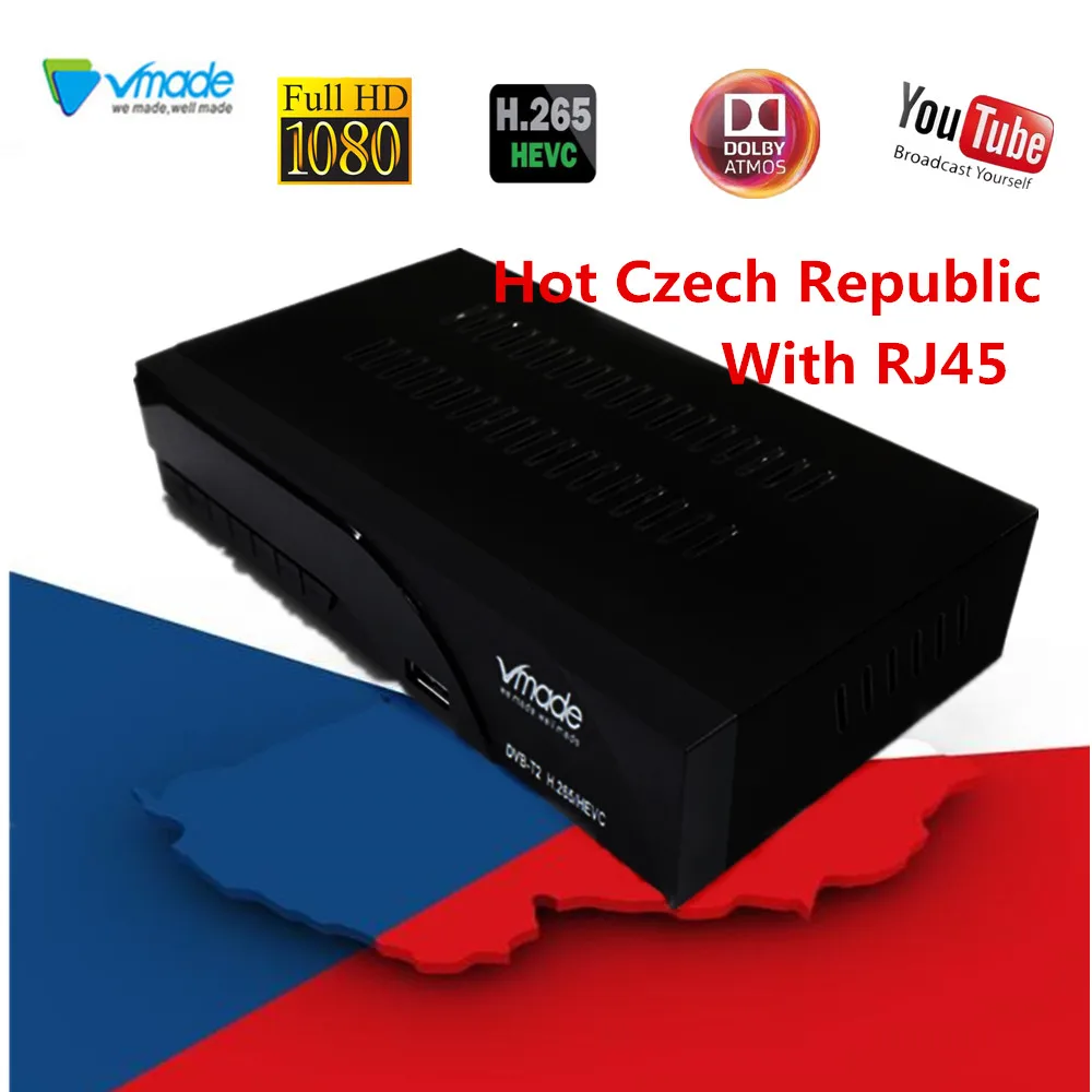 Популярный Чешский ТВ-бокс DVB T2 цифровой ТВ наземный приемник DVB-T2 MPEG4 H.265 телеприставка DVB T2 приемник поддерживает YouTube USB wifi
