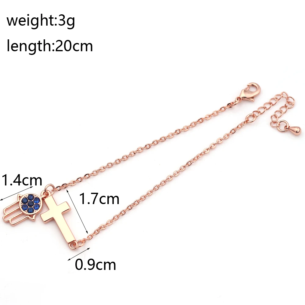 Браслеты с подвесками из бисера крест и дьявольский глаз | Украшения аксессуары