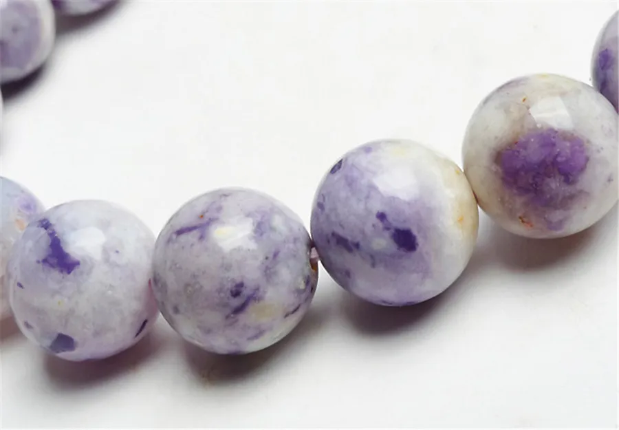 Женский браслет с фиолетовым натуральным опалом из натурального камня 11 5