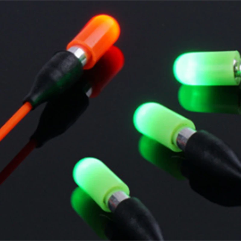 2pcs/lot Fishing Floats Tail LED Lamp Cap Night Light Stick Glowing Lamp Head Match 311 Battery To Use(Including Battery