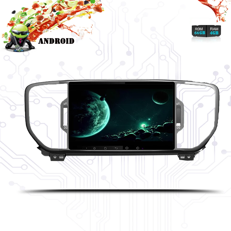 Автомобильный dvd плеер kx5 8 ядер Android 10 0 для KIA sportage 2016 2017 2018|Автомагнитолы| |