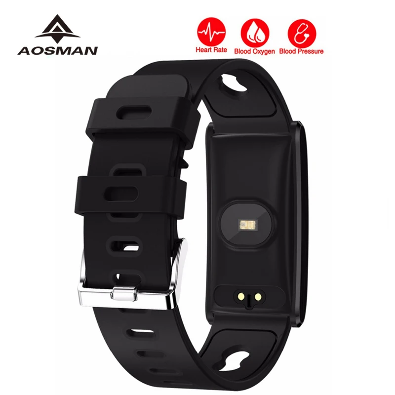 AOSMAN кровяное давление кислородный монитор сердечного ритма цветной экран