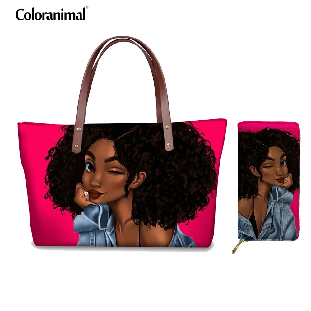 Coloranimal черный в стиле афро Эластичная женская обувь с принтом для женщин комплект