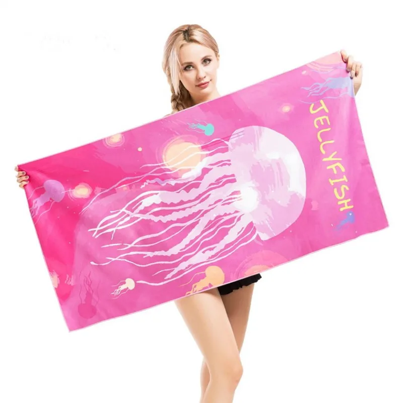 Printed Beach Towel Microfibra Children Adult Fun Quick Dry 120*60CM Camping Swimming Yoga Sports Outdoor | Спорт и развлечения