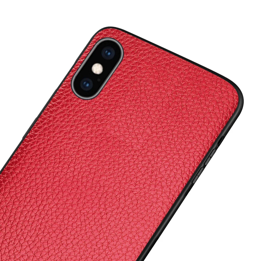 MOFi чехол для телефона Apple iPhone XS задняя крышка iPhoneXS PU кожаный мягкий ТПУ Корпус