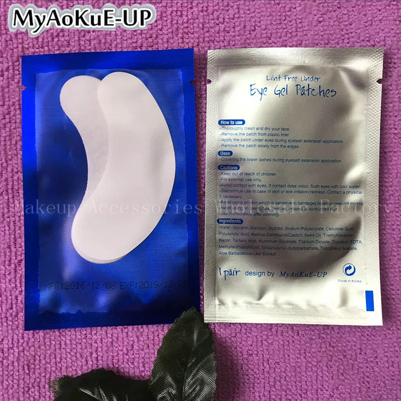 Оптовая продажа 50 пар голубых глаз накладки для ресниц наклейки | Красота и