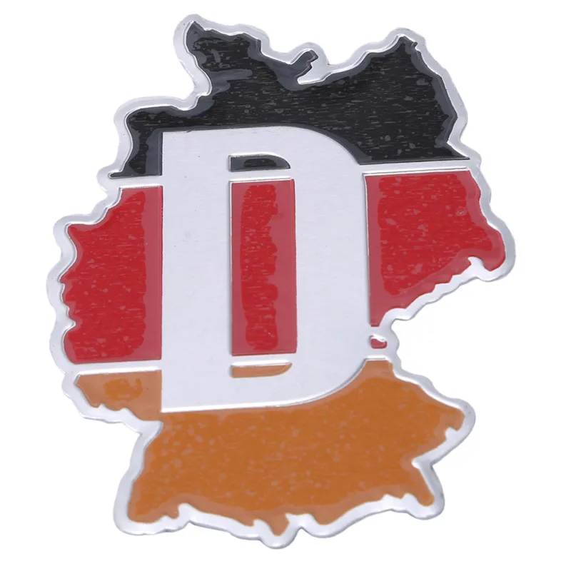 2019 горячая Распродажа алюминиевая наклейка на автомобиль с картой Франции флаг