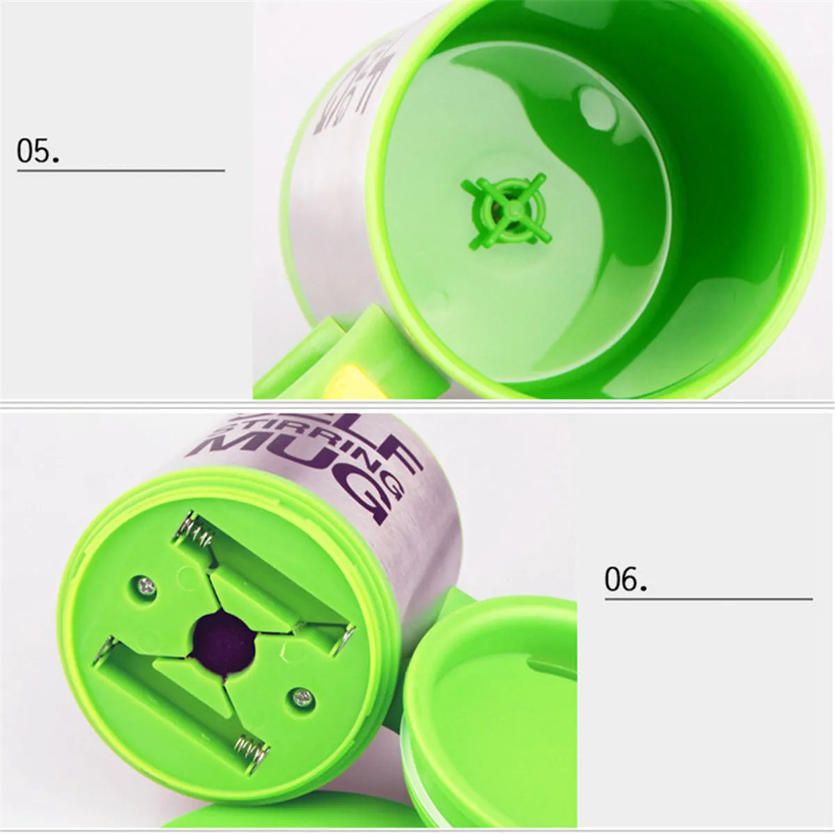 400 мл Автоматическая электрическая самоперемешивающаяся кружка из нержавеющей