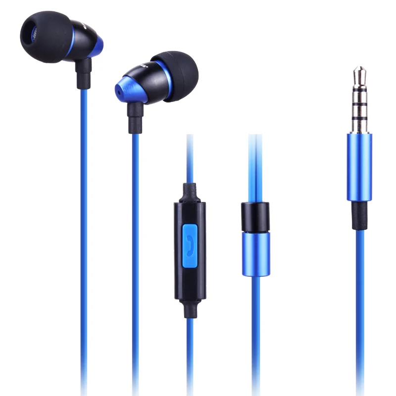 EASEYES Металл Стерео Наушники В Ухо Провод Управления С Микрофоном 3.5 мм