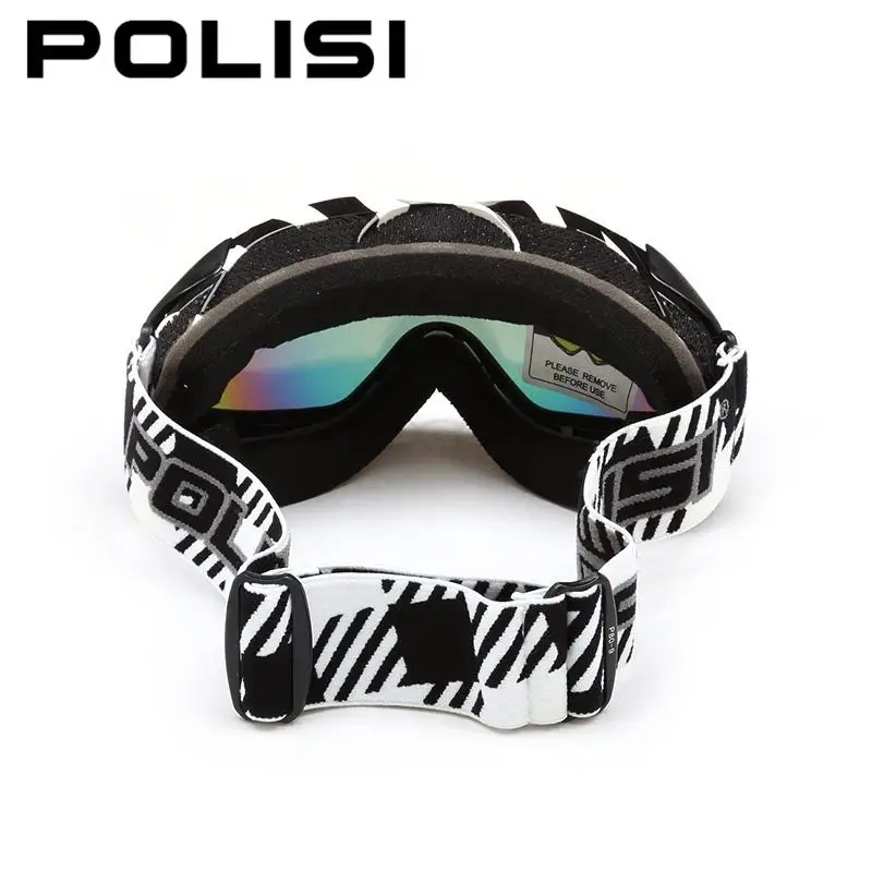 POLISI профессиональные Лыжные Сноуборд снежные очки двухслойные анти