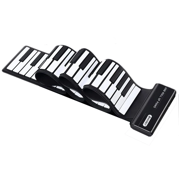 88 клавиш клавиатуры рулонное пианино MIDI Bluetooth клавиатура с педалью для ПК