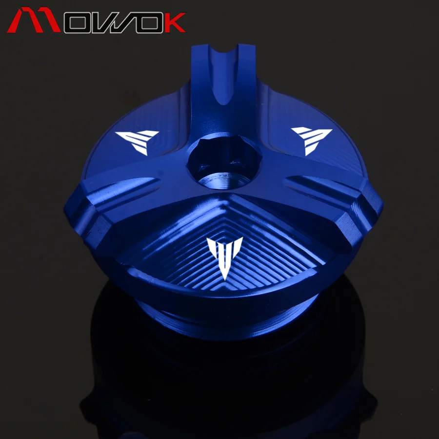 Синий M27* 3 заливочного отверстия Кепки Разъем для YAMAHA FZ07 MT07 YZF R1 R3 R6 R25 FZ1 FZ6 FZ6R FZ400 FZS600 FZS1000 Fazer FZR FZX 250 XJR400 - Цвет: Синий