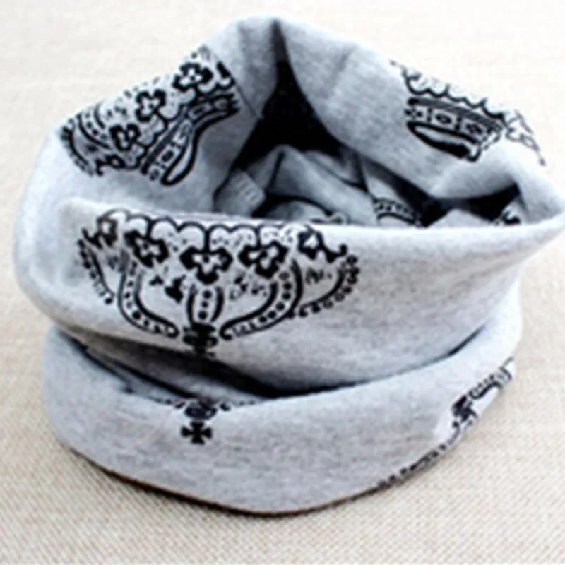 Новый хлопковый Детский шарф с изображением совы звезды смайлика круглым