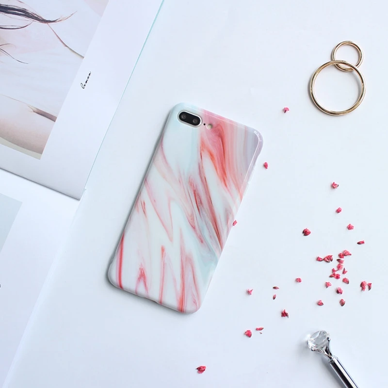 HOCAYU дешевые мраморные Чехлы для мобильных телефонов Iphone 6 6s 6plus 7 7plus 8 8plus чехол